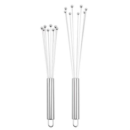 1pc 2pcs stainless steel ball egg beater handheld bead cream mixer mini ball mixer rust proof dishwasher safe for whipping stirring cake dough suitable for baking and mixing christmas thanksgiving mothers day gift