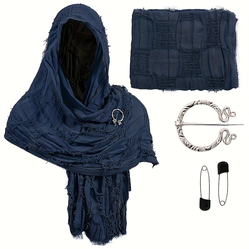 TEMU Cape médiévale de , Tenue viking en lambeaux, Cadeau de Noël