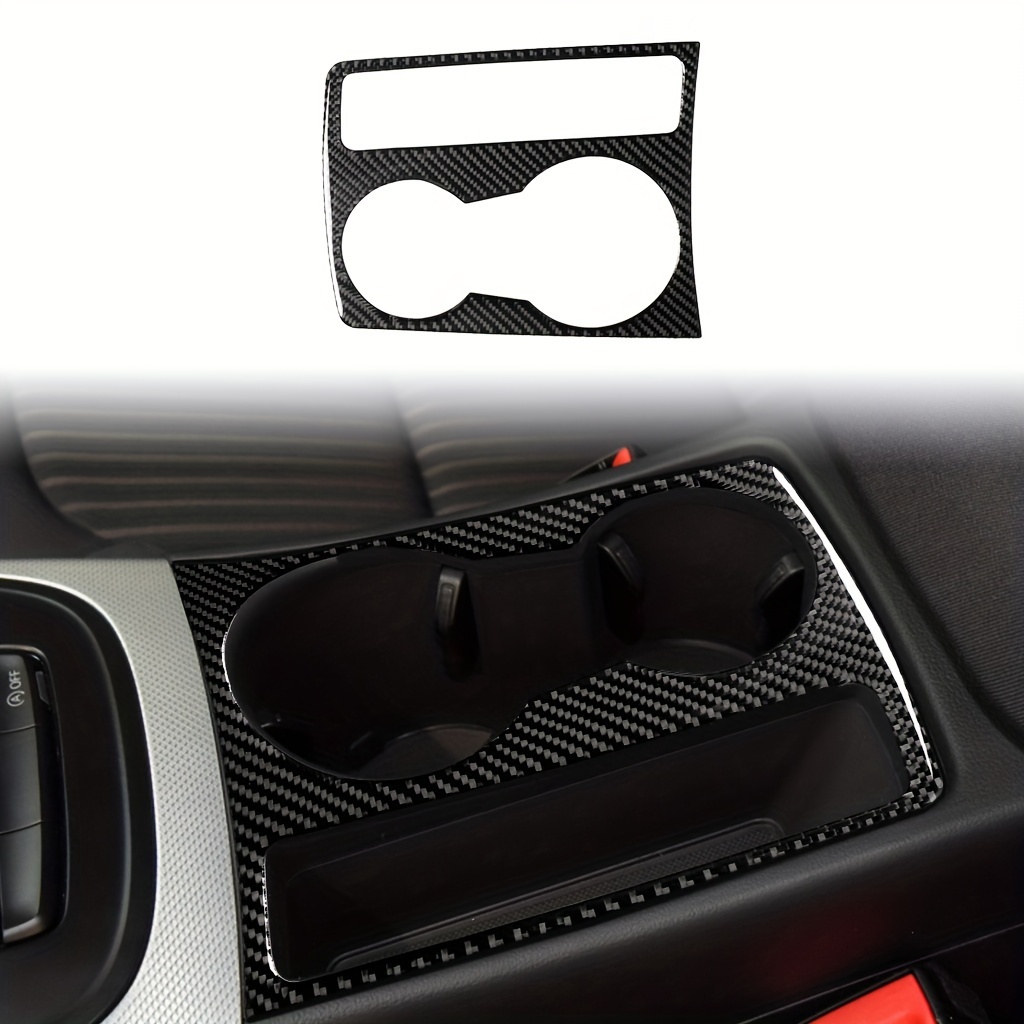 

For Audi A4/a5/q5 Carbon Fiber Look Abs Resin Car Cup Holder, Center Console Decoration Accessory