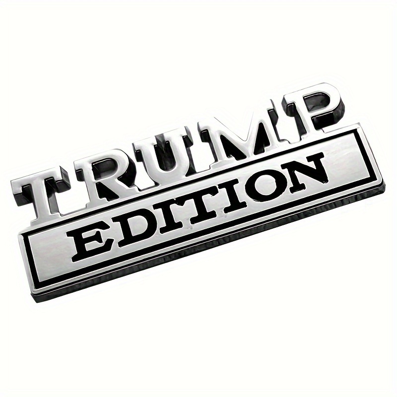 

Universal Fit Plastic 3d Car Emblem - Trump Edition Badge, Durable Sticker Decal For Vehicle Door & Fender, Automotive Replacement Decoration For Cars, Trucks, Suvs, Motorcycles