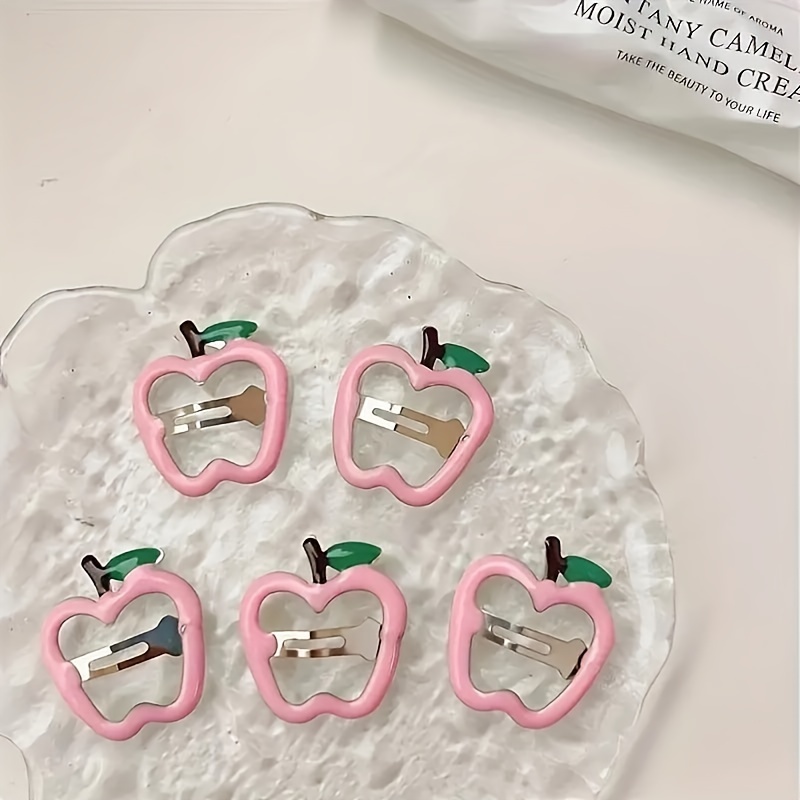 

5pcs Cute -shaped Hair Clips For Girls - , Alloy Fashion Accessories Outdoor & Casual Attire