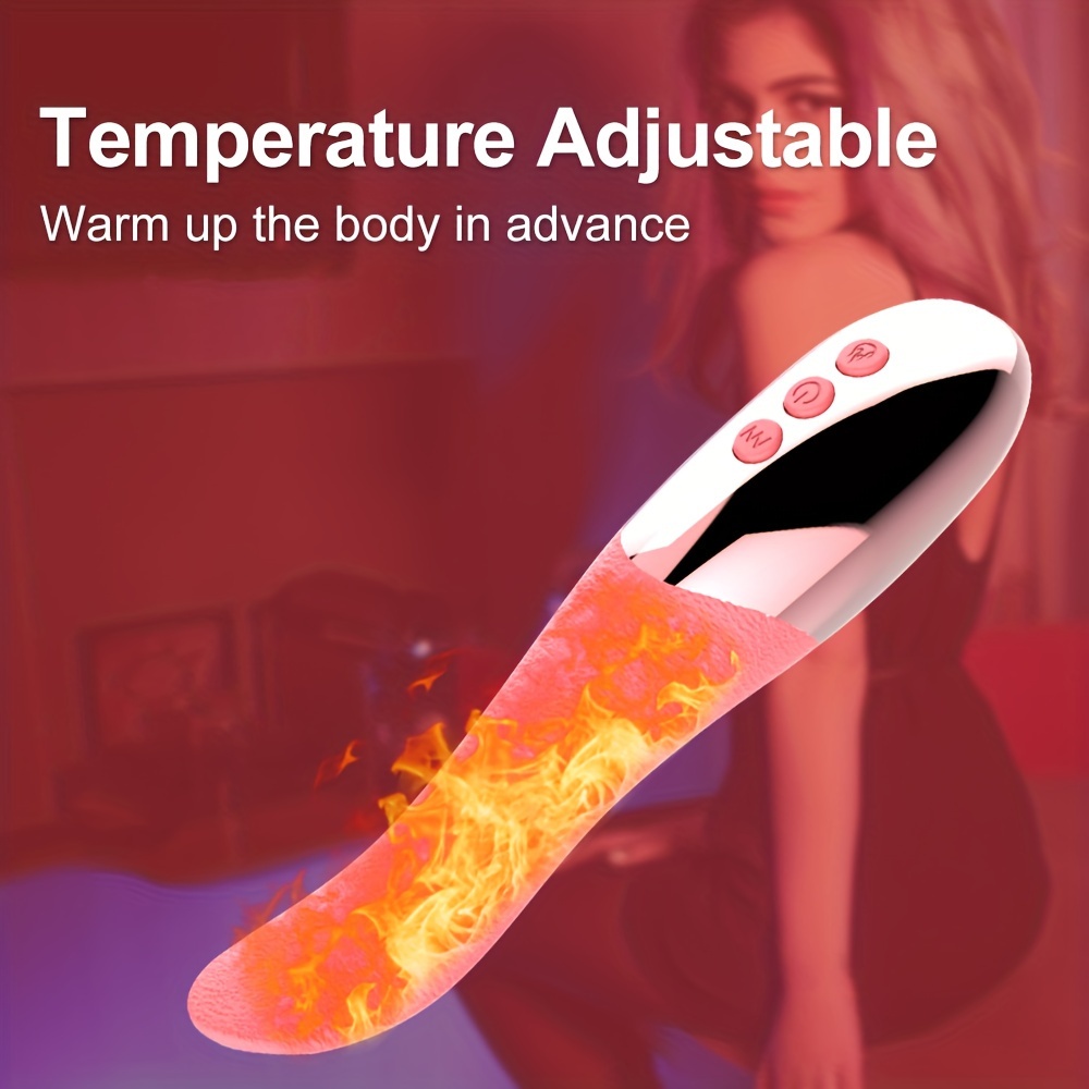 AV Vibrator, Female Sexy Toy, Electric Tongue, 10 Frequency Vibrator, 1-key Heating, Stimulation, Clitoris, Breasts, Teasing Adult Products