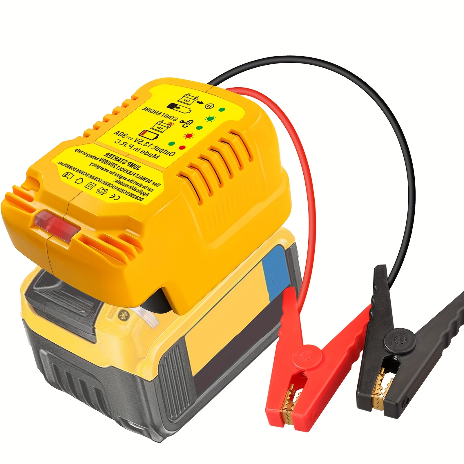 TEMU Adapter For Jump-starting Car Batteries Using For 20v/60v Batteries, Featuring 12v Portable Jump Cables And Automotive Booster Cable, Suitable