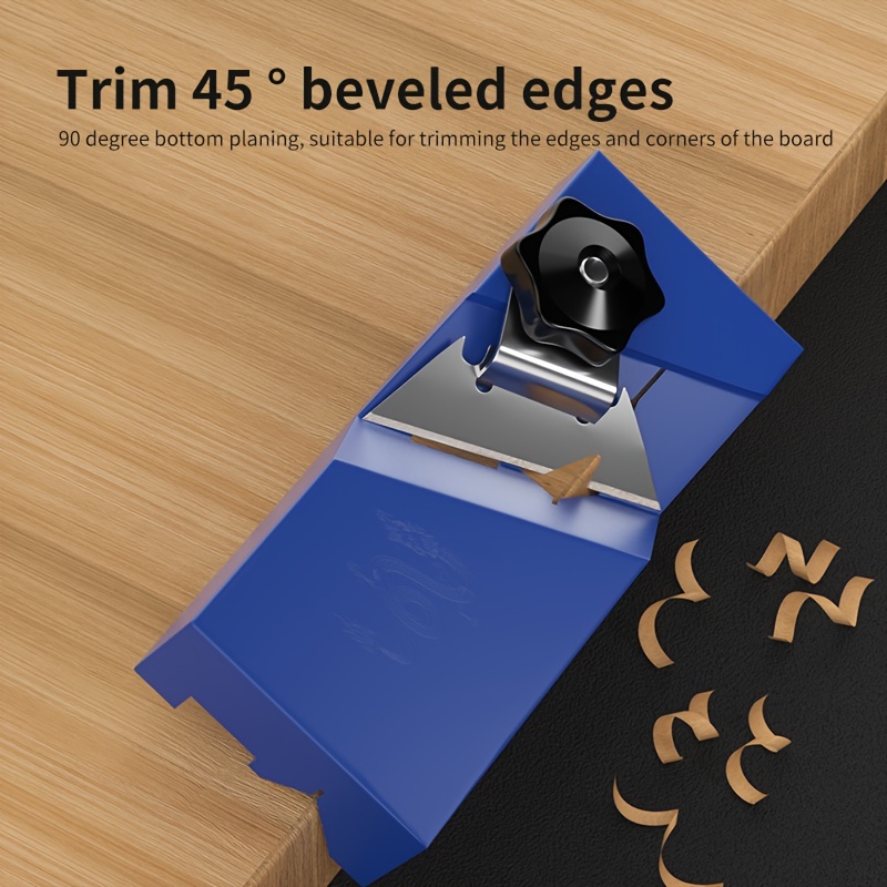 thumbnail image 2 of Woodworking Chamfer Planer Tool - 45 Degree Dual Slot With 10 Replaceable Blades 2 of 10
