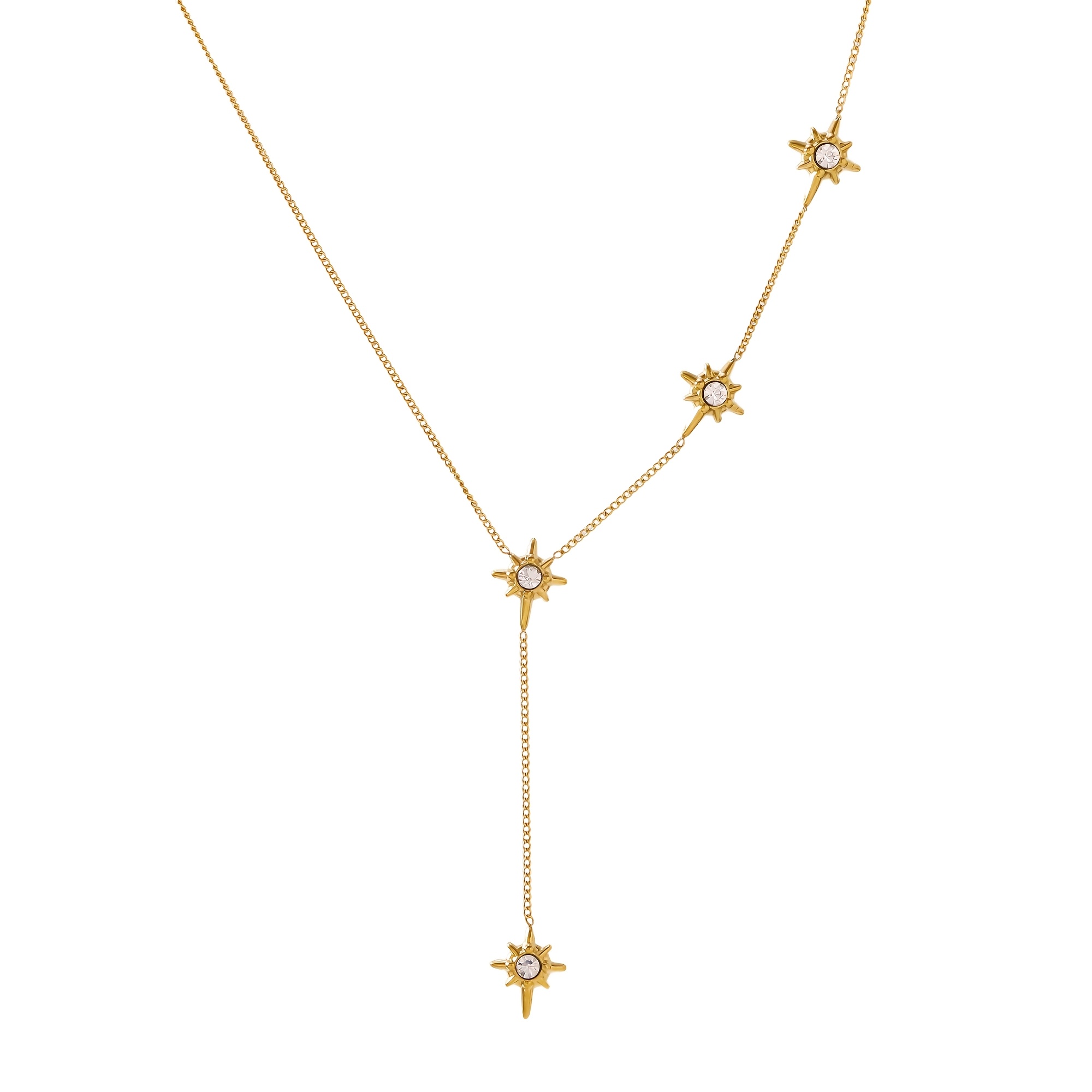 Women's Light-Luxury Octagonal Pendant Necklace, Comfortable Wear