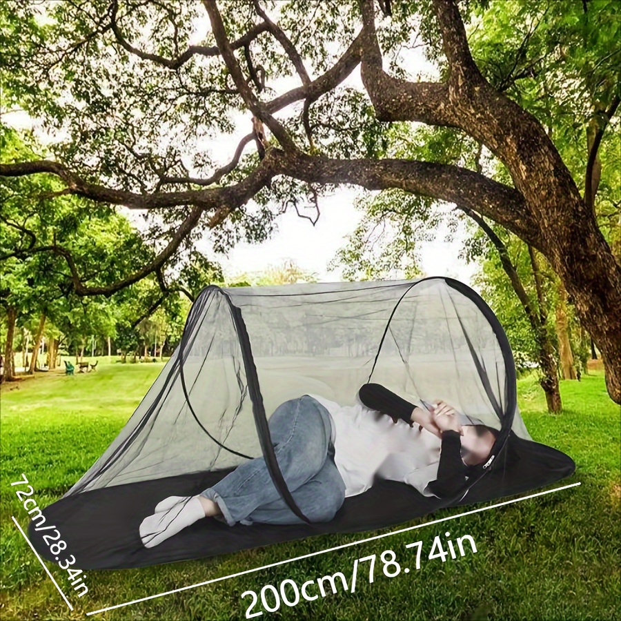 portable mosquito net tent breathable knitted fiber Temu Finland