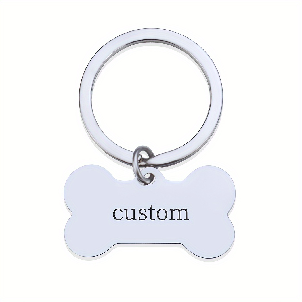 TEMU ãcustomã1 Piece Customized Pet Collar Accessories, Laser Engraving Custom Pet Name And Owner Contact Information Hanging Decorations