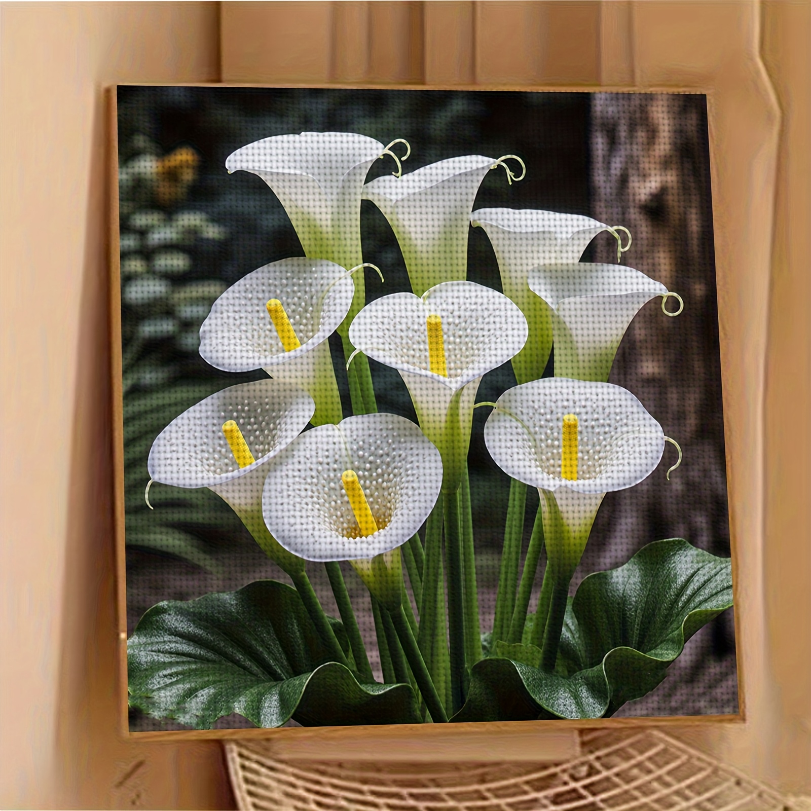 White Horsehoe DIY Cross Stitch Embroidery Kit for Adults & Beginners