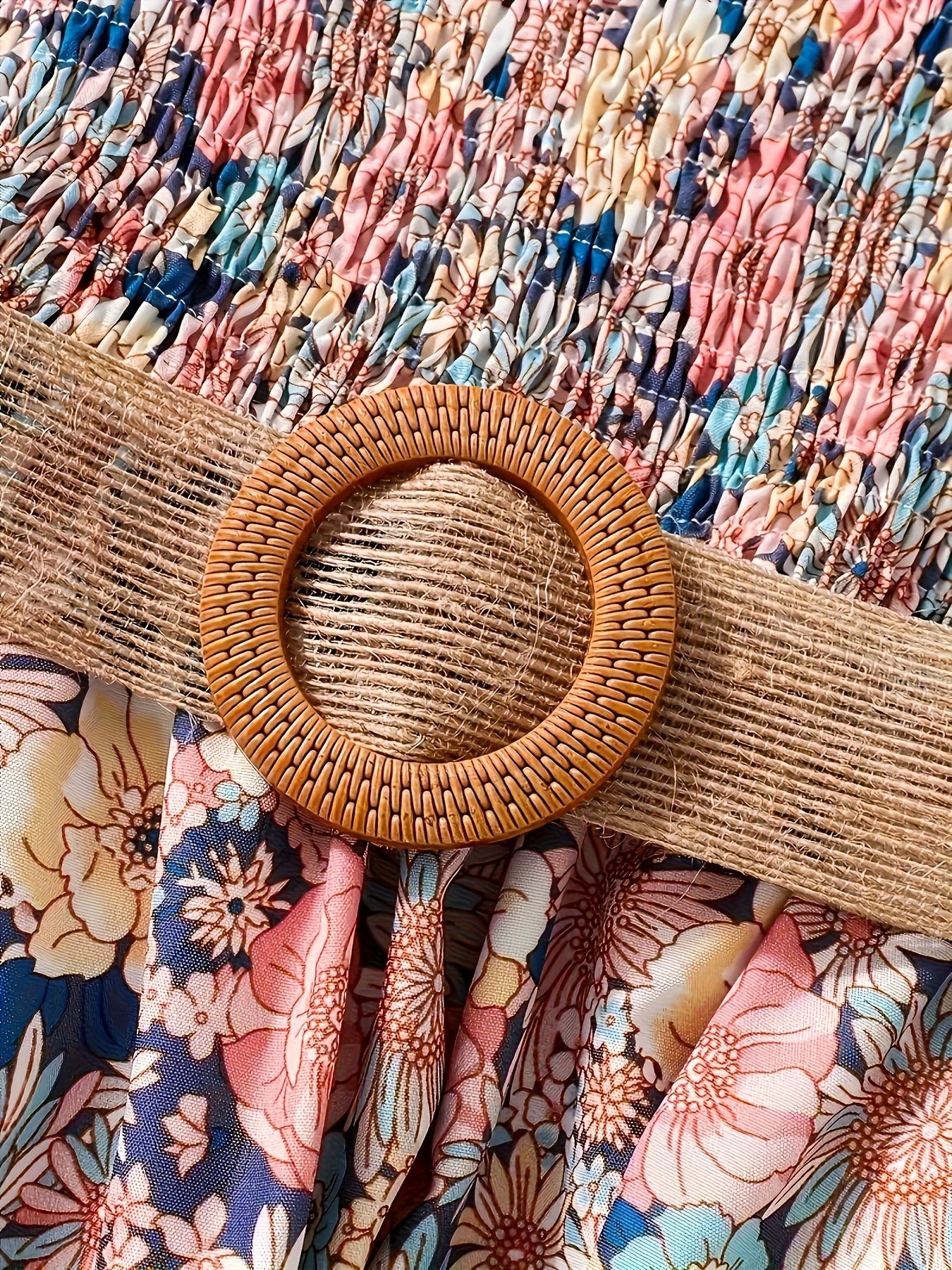 Girls' Puff Sleeve All-Over Floral Print Dress