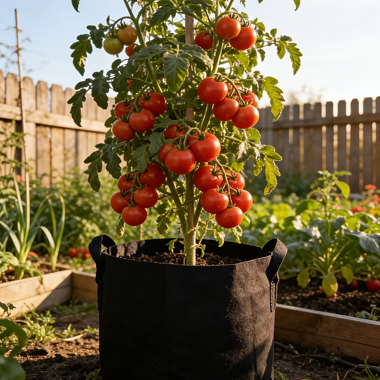 Extra Large Lightweight Breathable Gardening Grow Bag, 7 Gallon/10 Gallon - Durable Thickened Fabric Raised Bed, Suitable For Vegetables And Flowers, For Indoor/outdoor Gardening