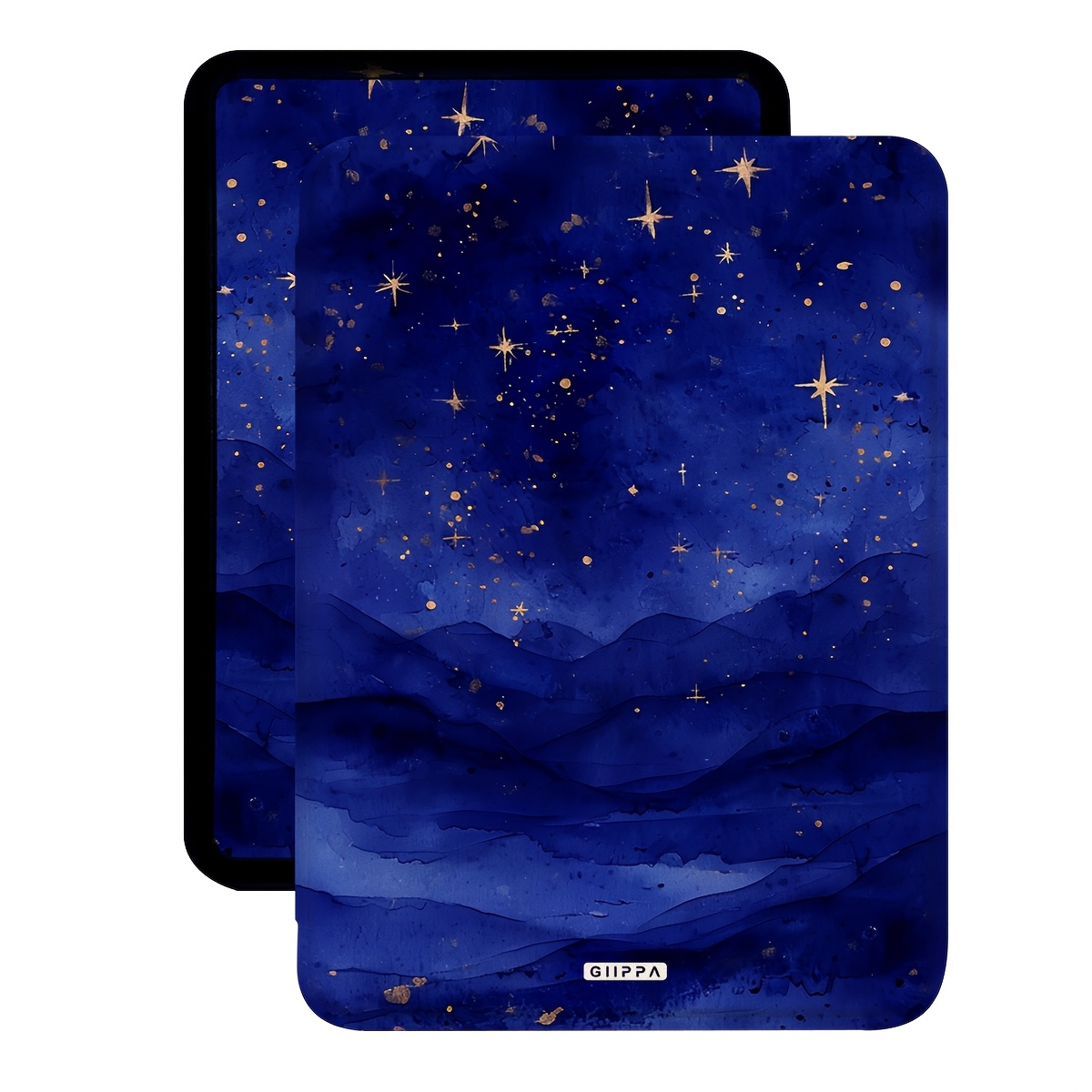TEMU Mist Starry Lightweight For Case, Book Style Black Soft Tpu, Fits 6-7" Paperwhite 10-12 Gen 2024-2025, Shockproof Cover For Colorsoft Send The