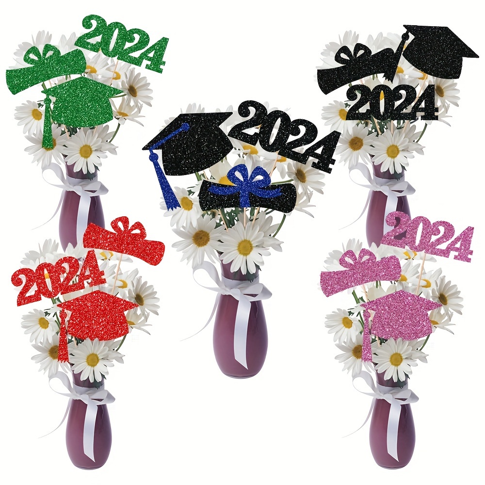 

Set, 2024 Graduation Party Decoration Supplies, Vase Inserts, Graduation Season Place Arrangement Decoration Props, Home Room Table Decor