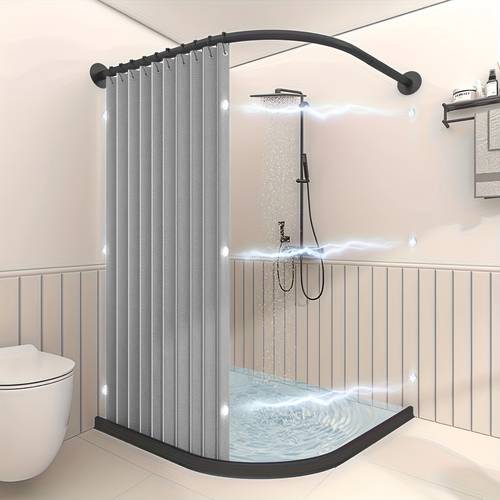 multi purpose high pressure foldable curtain like texture shower curtain bathroom dry wet special curtain durable cabinet curtain foldable easy clean install partition curtain for home bathroom cabinet kitchen small space use