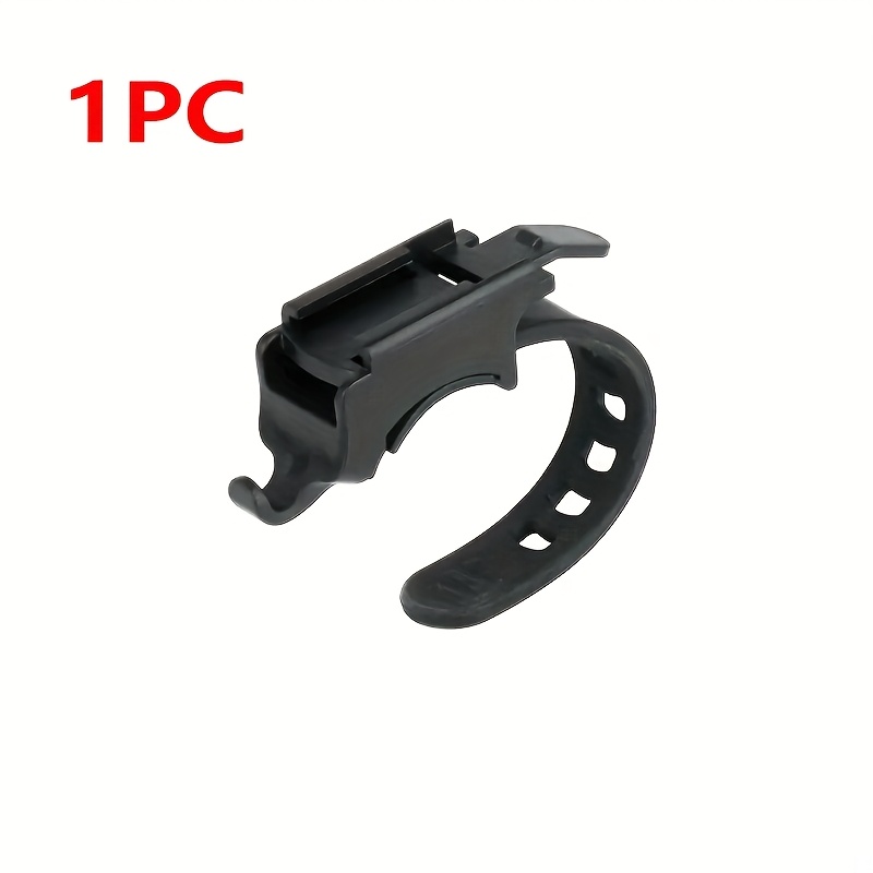 TEMU 1pc Bicycle Light Holder, 360-degree Rotating Bike Mount, Cycling Additions, Flashlight Holder, Outdoor Riding Gear, Without Battery