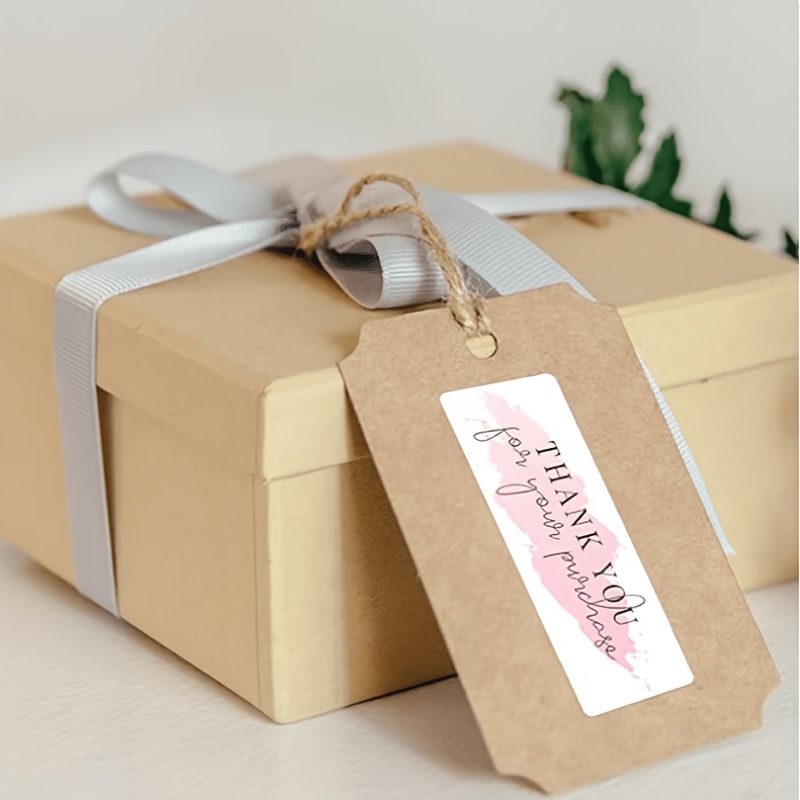 TEMU 3 Rolls Of Thank You Stickers, X 7.62cm "thank You For Your Order" Stickers, Thank You Small Business Labels, Pink Decorative Sealing Stickers,