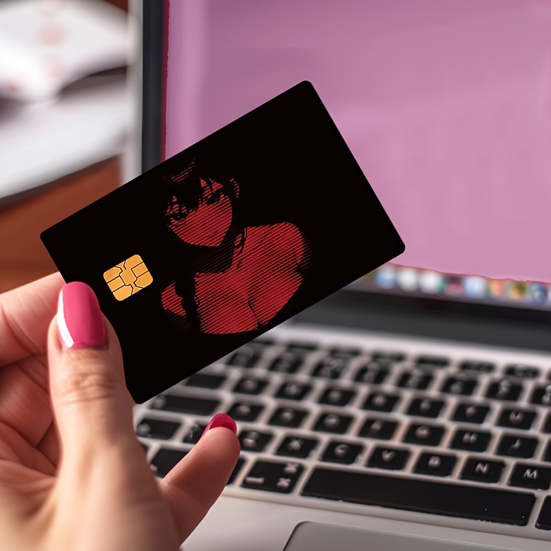credit card sleeve black red golden - Temu Bahrain