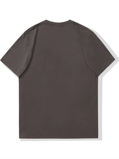 heren t-shirt in grote maten, makkelijk en modieus, minimalistische , heren gitaar en muzieknoten zomer casual ronde hals korte mouw t-shirt