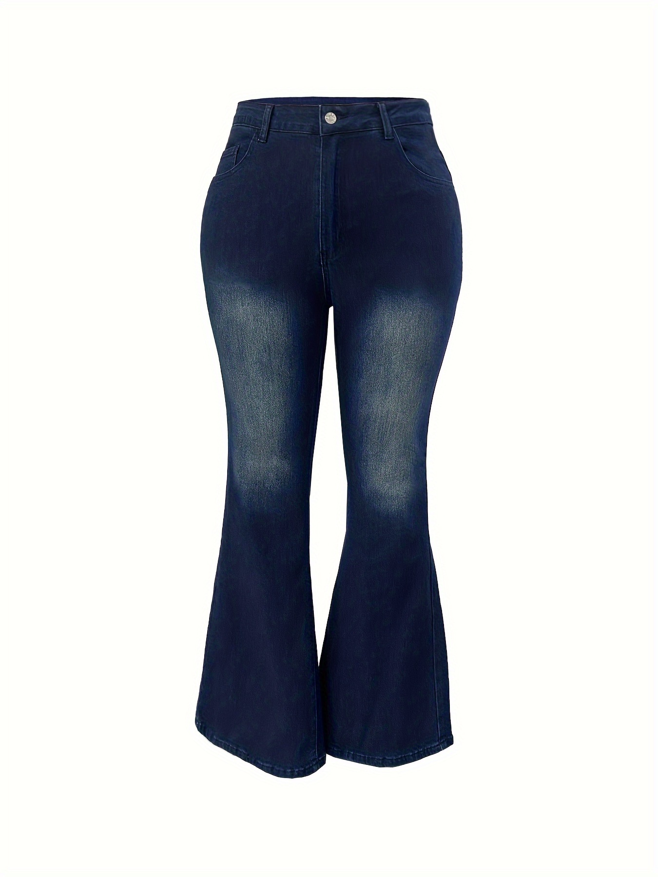 plus size womens high waisted stretch denim bell bottoms Temu