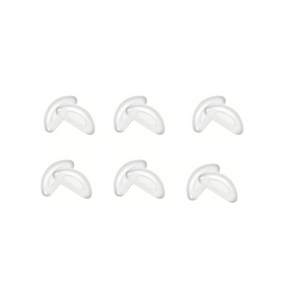 Image of 12 Soft Nose Pads - Anti-slip, Frame With Reinforced , Odorless Eye Protection Accessories, Replacement Anti-slip High Air Cushion Nose Pads For Eyeglasses And Fashion Glasses