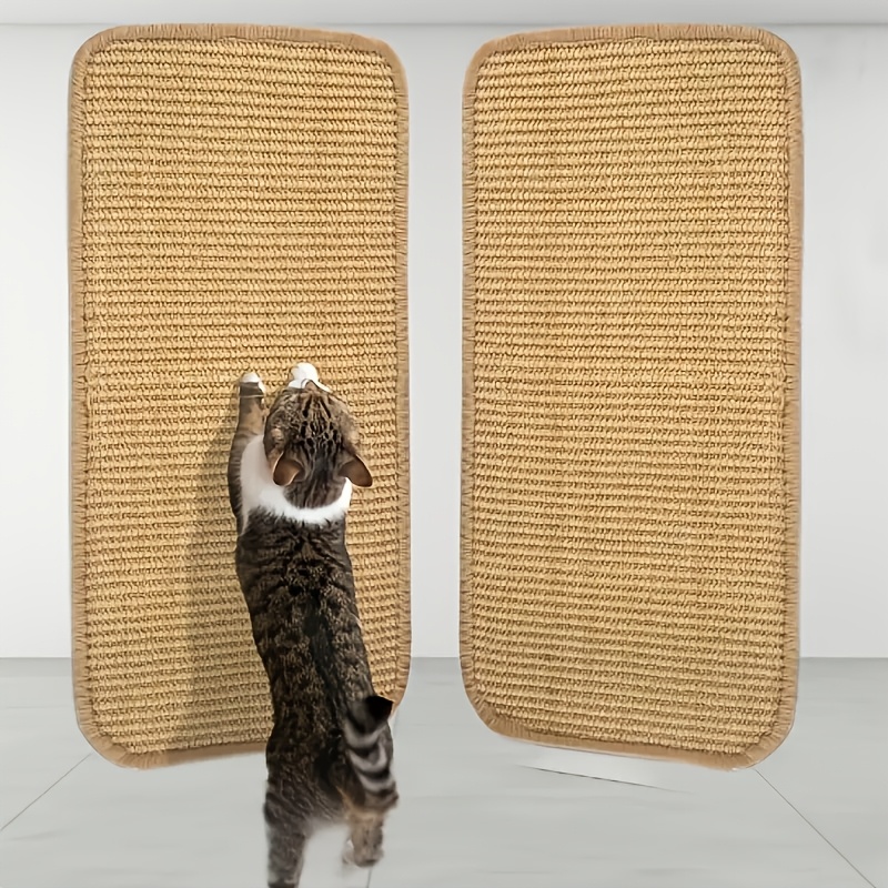 TEMU Set Of 2 Cat Scratching Pads Made Of Sisal Material, Your Carpets And Sofas. Each Pad Measures 15.76 By 7.88 Inches