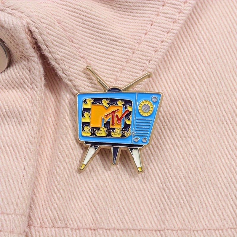 

Oppryn 1pc Vintage Cartoon Alloy Brooch Pin, Screen Enamel Lapel Pin, No Plating Punk Fashion Accessory For Daily And Gift- Occasions, Unisex Badge