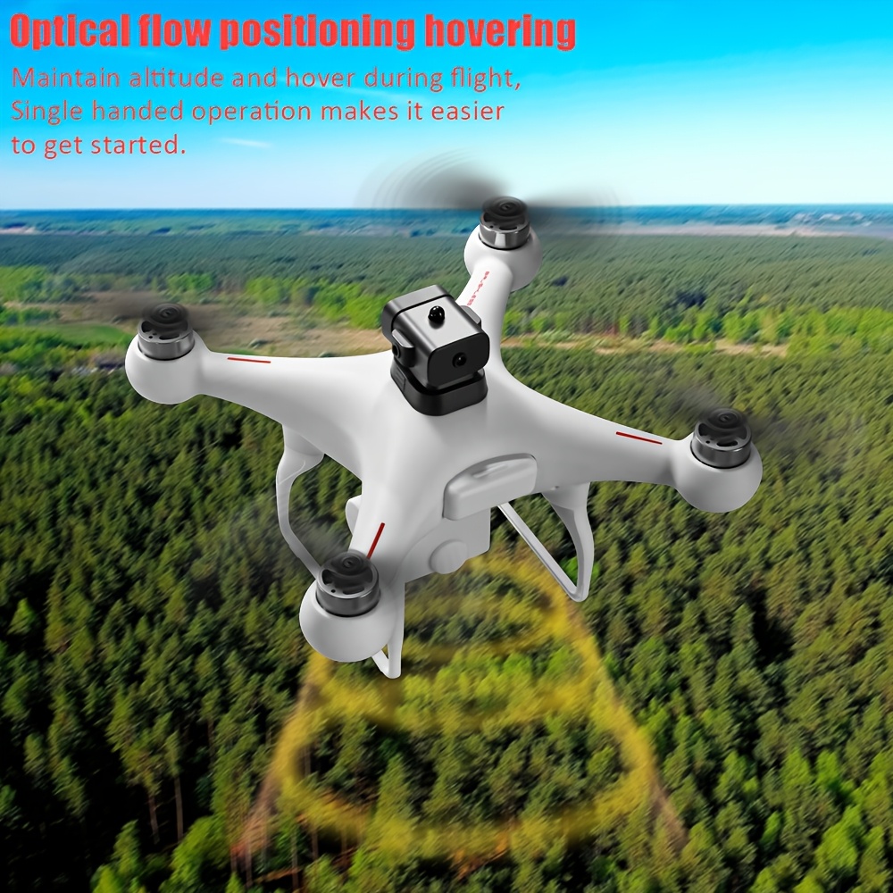 Drone S116 z Optycznym Przepływem, Podwójna Kamera ESC, Czterokierunkowe Unikanie Przeszkód - Bezpieczniejszy Lot, Silnik bezszczotkowy, Pozycjonowanie optyczne - Bardziej stabilny lot, Tryb bezgłowicowy, Prędkości zmienne można dowolnie przełączyć, Światła LED nocne, zdalnego sterowania, Jedno przyciskowe sterowanie, Bardzo odpowiedni dla początkujących, Dla dzieci i dorosłych, Idealny na podróże lub kemping, Prezent urodzinowy, Prezent świąteczny
