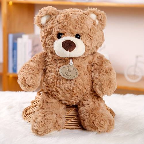 1 stuks schattige teddybeer knuffel ideaal voor tieners, zachte pluizige beer perfect voor kamerdecoratie, voor verjaardag, kerstmis, valentijnsdag en vakantie cadeaus