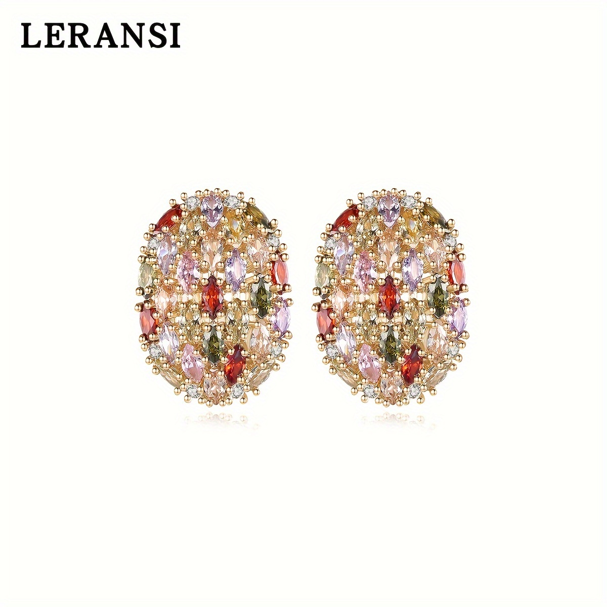 

Leransi Synthetic Zirconia For Women - Copper Free Plating, Ear