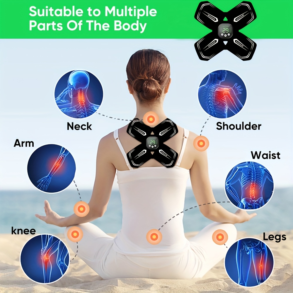Portable Multi-Mode Massager with 29 Intensity Levels - Rechargeable Lithium Battery, 10 Modes for Abdomen, Arms, Legs, Buttocks, Digital Display, Relaxation and Wellness Device, Relaxation Device | Modern Aesthetic | Durable Build Quality, Portable Massager