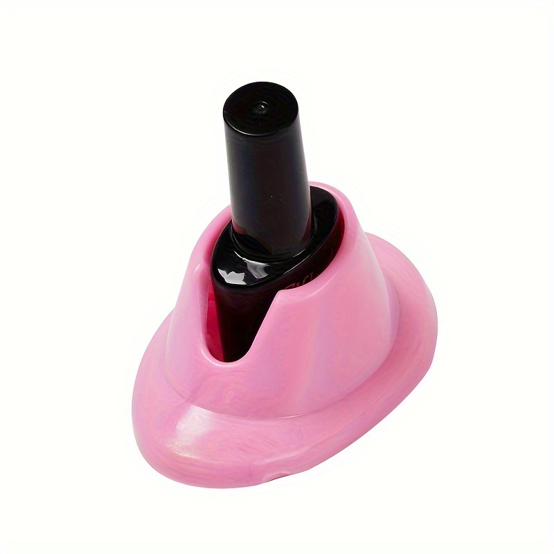 TEMU Nail Polish Bottle Holder Nail Polish Stand Soft Rubber Nail Polish Bottle Holder Polishing Stand Non-tipping And Non-pointed Nail Polish Stand Nail Art Display Tool