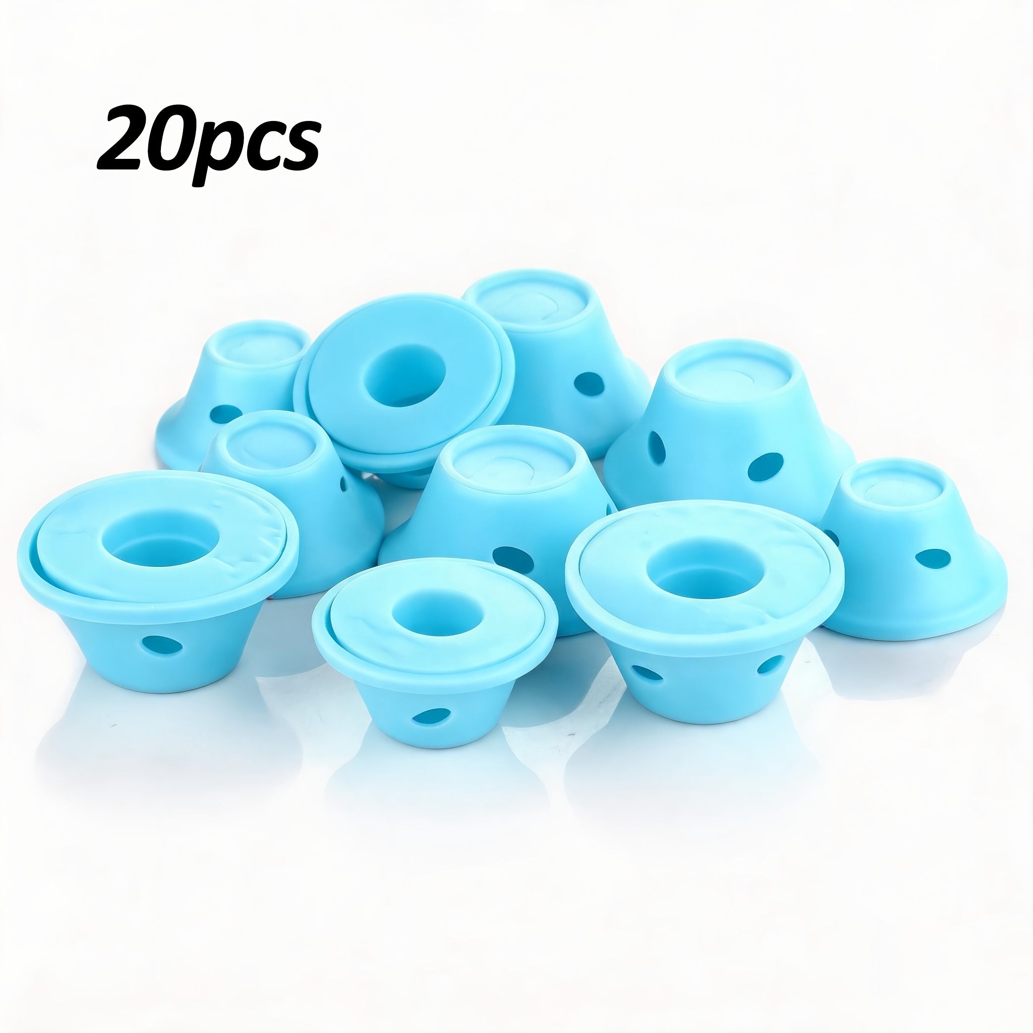 10pcs Soft No-Heat Hair Curlers, Reusable Curling Styling