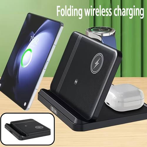 new wireless charger for samsung charging station for galaxy s24 s23 s22 s21 s20 ultra fe note 9 z fold 5 z flip 6 5 for galaxy watch 6 5 4 2 1 buds