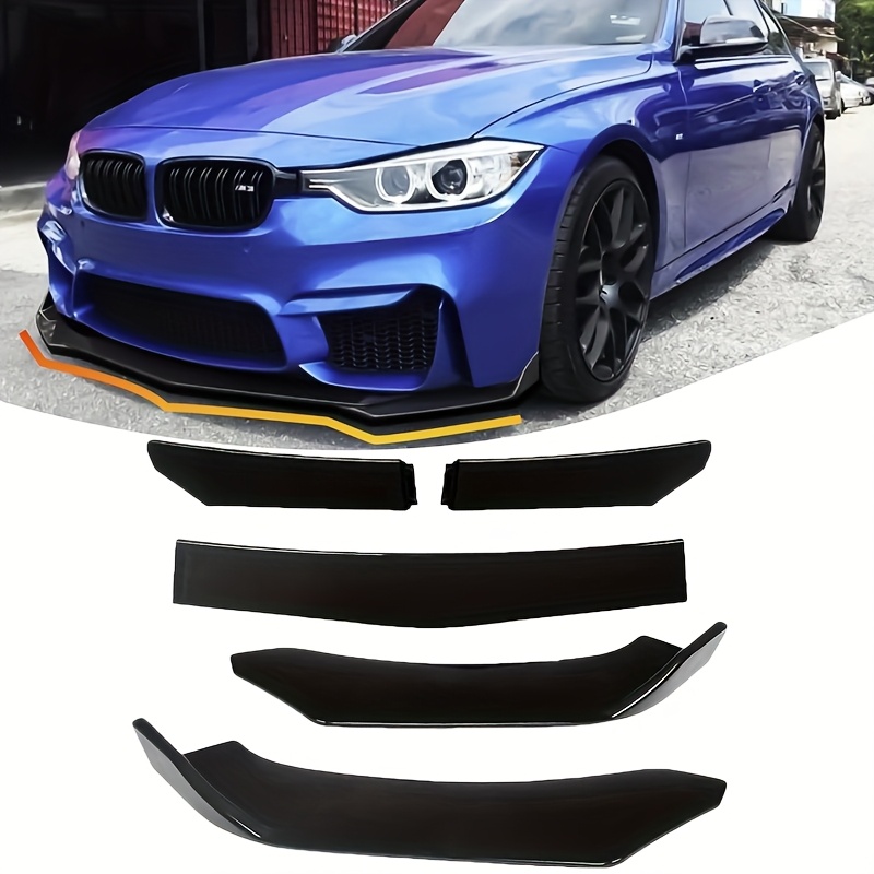 5pcs car modification parts universal front lip splitter bumper body kit     protection enhances sportiness suitable for most models