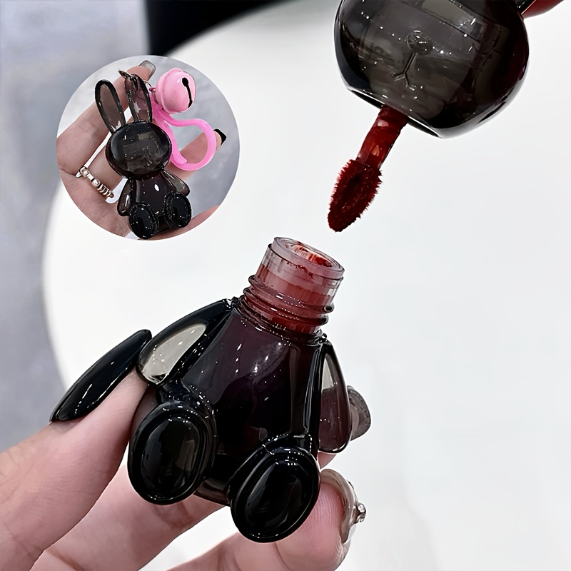 Gege Bear Korean Style Energetic Girl Black Small Rabbit Water Light Mirror Lipstick | Pure Desire Lipstick | Birthday Present