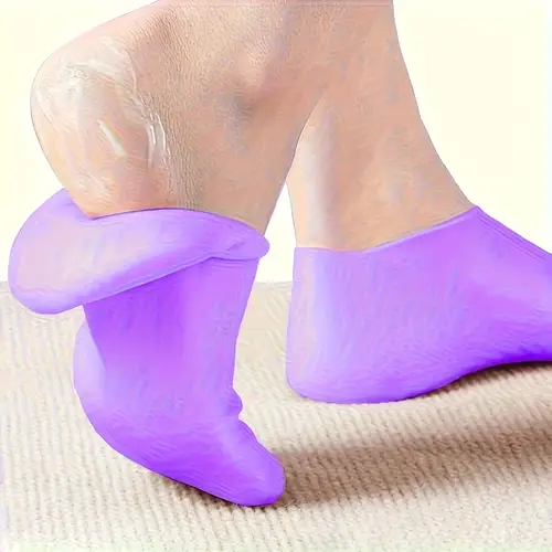1 pair silicone moisturizing socks for dry cracked feet care socks massage gel socks pedicure tools gift for mother