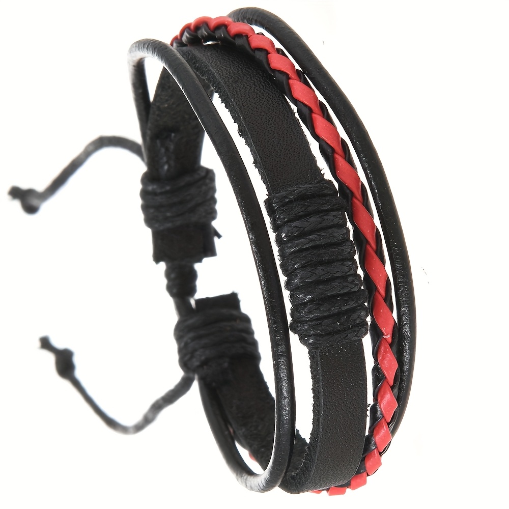 Minimalist Handwoven Bohemian PU Leather Bracelet