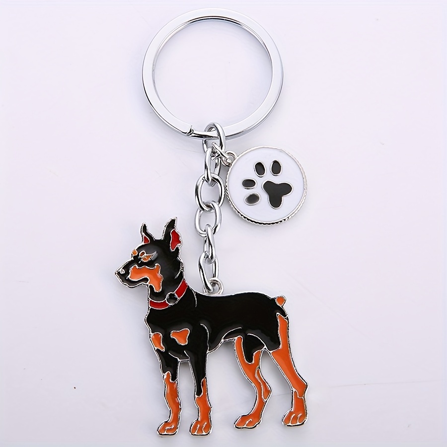 

Zinc Alloy Keychain, Pet Dog Keyring Paw , Couple Small - Of 1