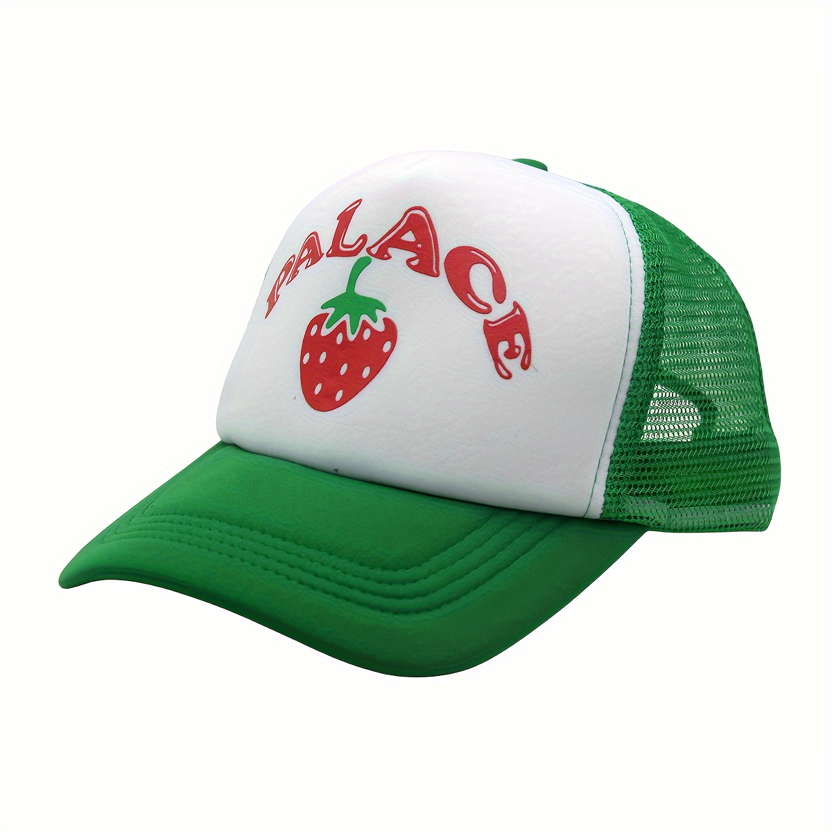 Printed Cotton 5 Panel Mesh Hat Summer Outdoor Fishing Sunshade