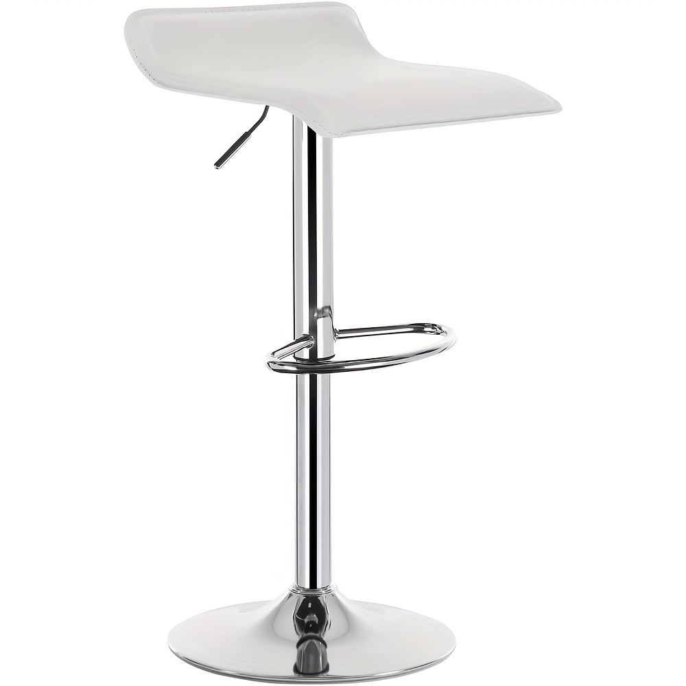 1pc Office Chair, Designer Chair, Bar Stool, Adjustable Height, Non-slip Rubber, Easy-to-clean, Suitable For Offices, Counters, Kitchens, And Restaurants.