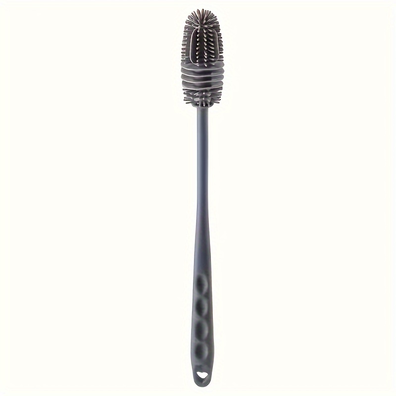 Versatile Long-Handled Silicone Brush for Cups & Bottles - Reusable, Ideal for Kitchen, Bathroom, Car Cleaning, Bathroom Cleaning Tools