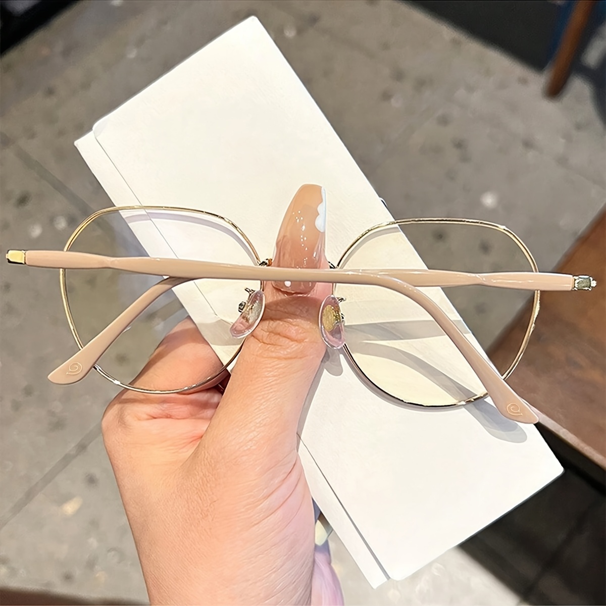 Lentes De Medio Marco Lentes Transparentes Metal Tr90 Gafas Para Ojos ópticos Cuidado De Los Ojos En México 18390746