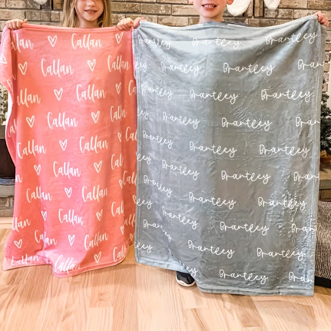 

1pc Custom Blanket Name Customized Blanket Personalized Customized Gift Blanket Soft Flannel Sofa Custom Blanket