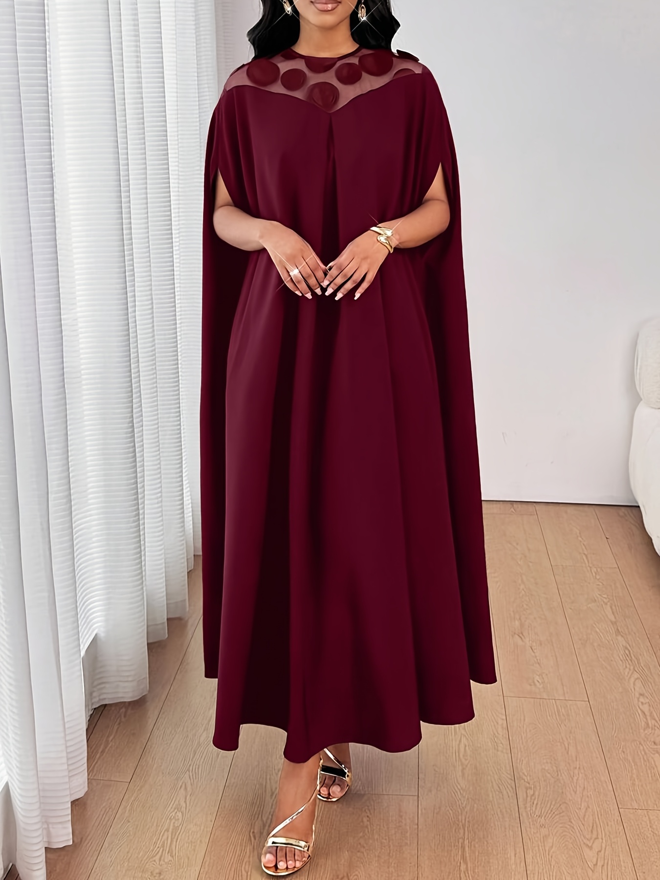 formal black dress for plus size sold on Temu United States