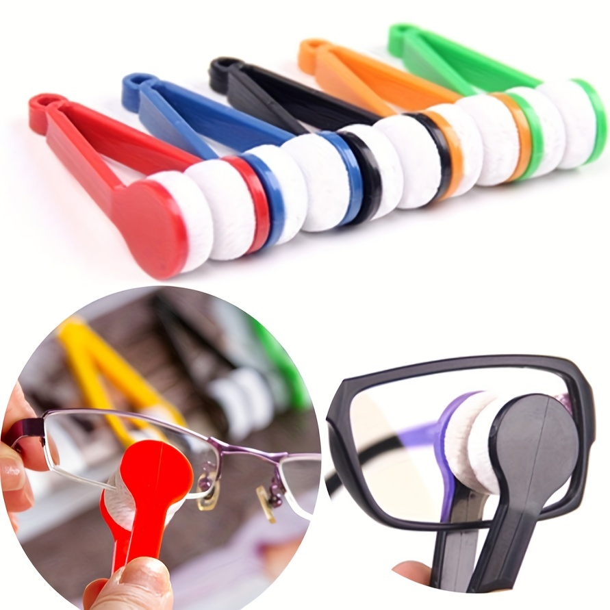 

5pcs, Eyeglass Cleaner, Lens Cleaner For Eyeglasses, Mini Sun Glasses And Eyeglass Cleaner Brush, Portable Cleaning Clip, Glasses Cleaner Tool