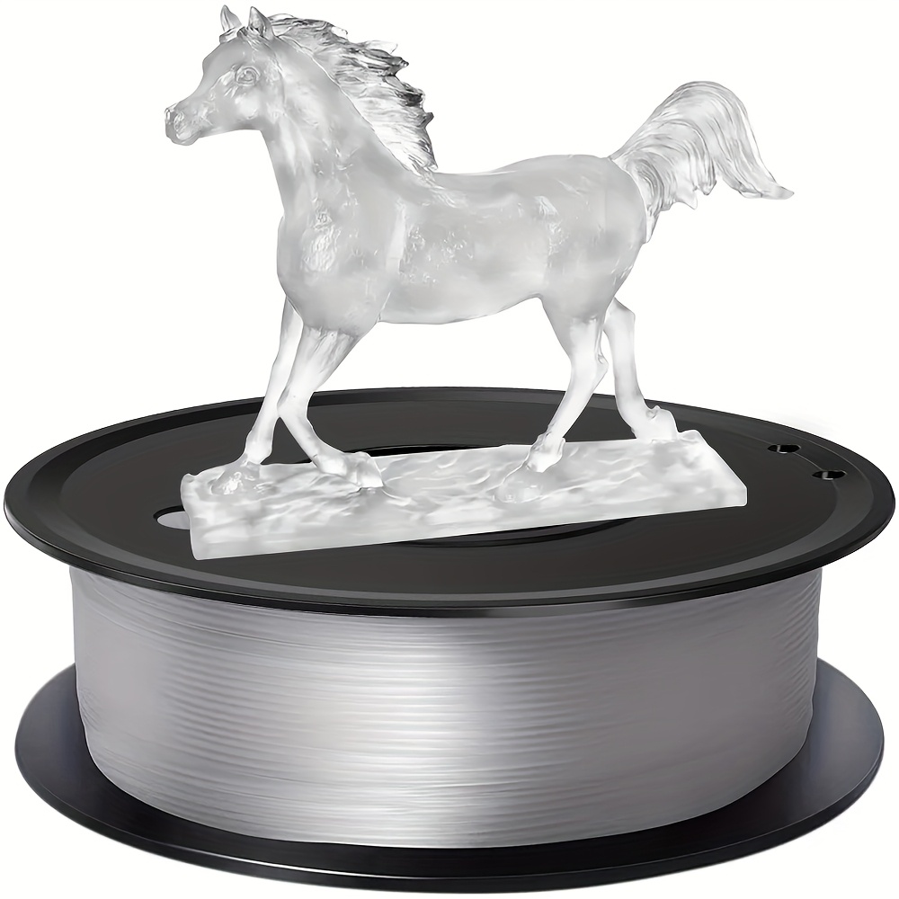 Transparent White Pla Filament, 1.75mm Diameter, 3d Printing Material, Provides Smooth Transparent Prints, Suitable For Fdm Printers, 250g/0.55lb