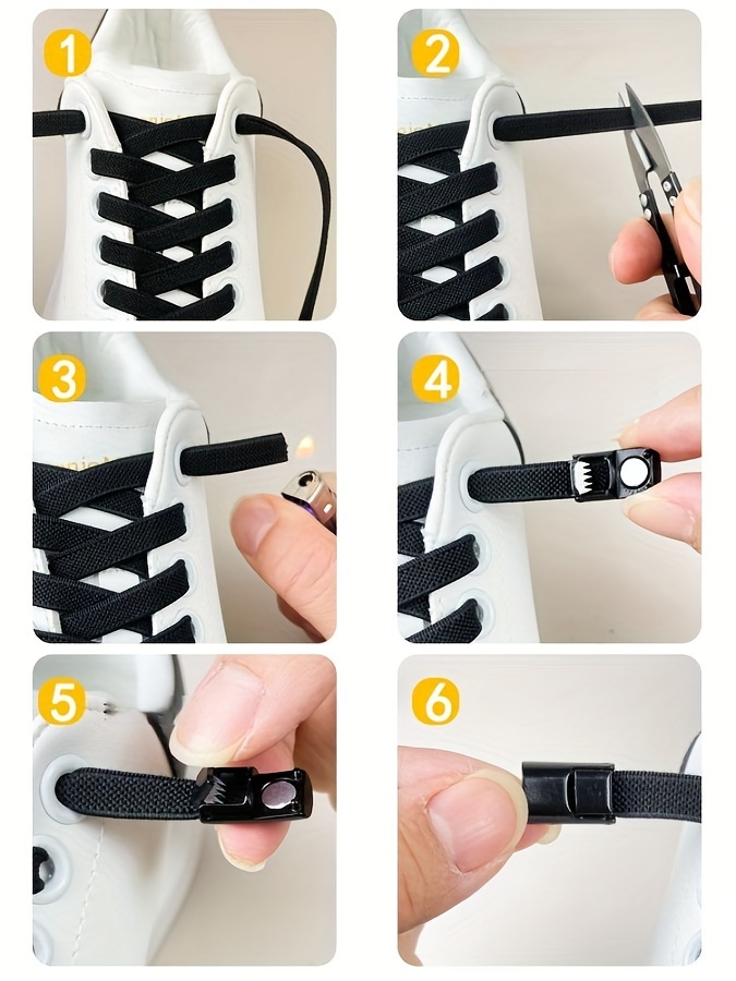 1 Pair 8mm Mesh Elastic Laces with Magnetic Buckle, Casual Polyester Lightweight Woven Shoelaces, Solid Color, Easy No-Tie Lazy Shoelaces for Sneakers and Shoes