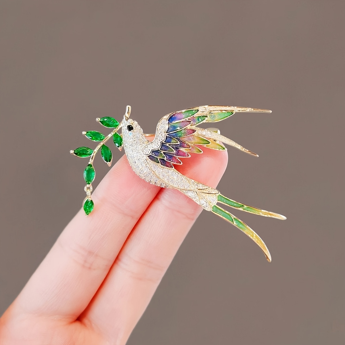 E-shop 1 elegantes Damen-Accessoire mit Vogelmotiv, ein Valentinstagsgeschenk, ein vielseitiges Accessoire passend für Mäntel Rucksäcke, ganzjährig