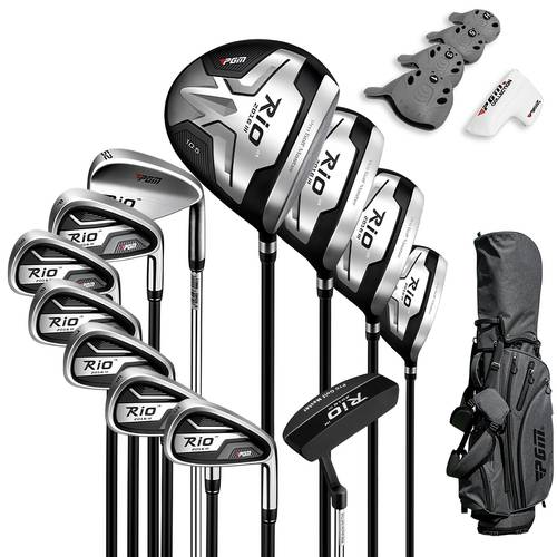 club set 12 clubs 1 6 iron 52 wedge putter ultralight graphene shaft grey black with stand bag head covers golf clubs for beginner to advanced perfect golf gift