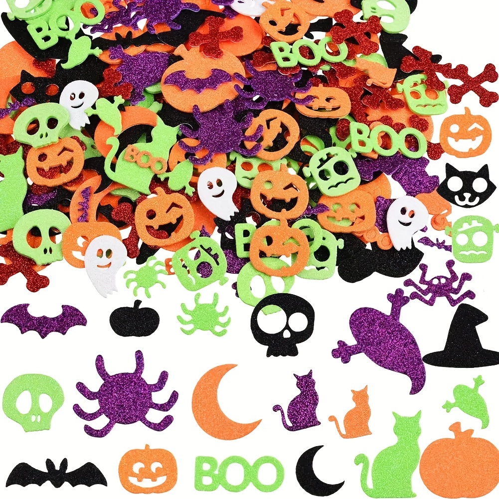 

Reusable Halloween Foam Stickers Set - - Plastic , Hat, For Decorations, 14+ Age , 50/100pcs