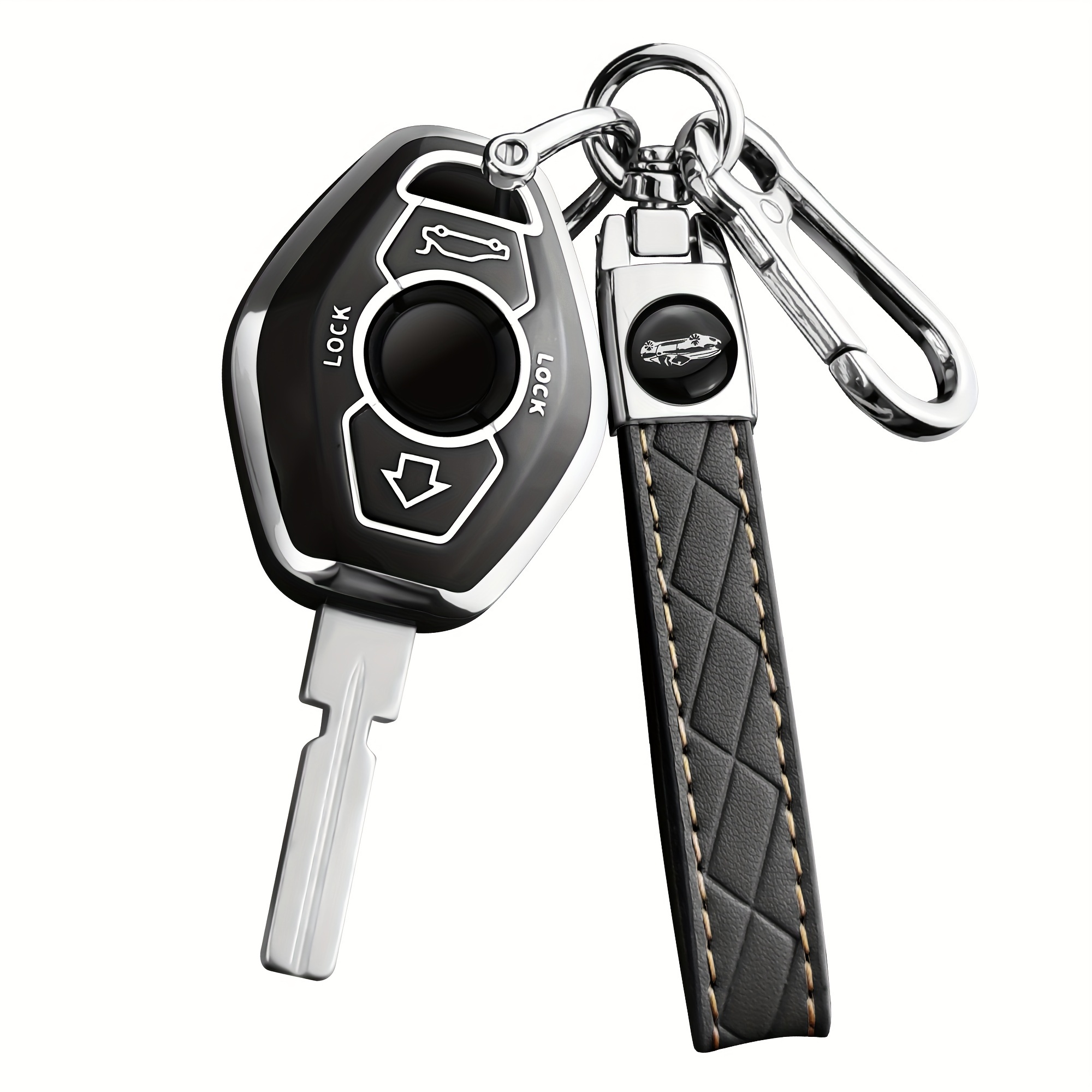 New Key Case For X3 X5 Z3 Z4 3 5 E38 E39 E46 E83 M5 Remote Protection Key Cover With Key Chain